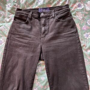 NYDJ High Rise Dark Brown Jeans